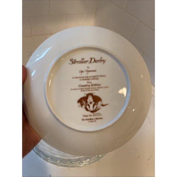 Country Kitties Stroller Derby By Gre Gerardi The Hamilton Collection Plate - Picture 9 of 16